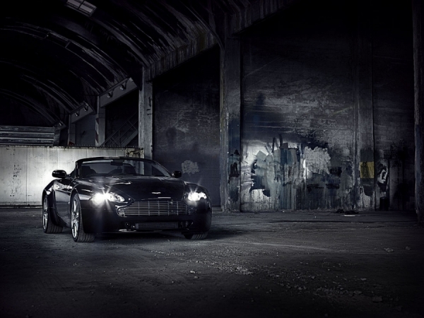 Photograph Paul Barshon Aston Martin on One Eyeland